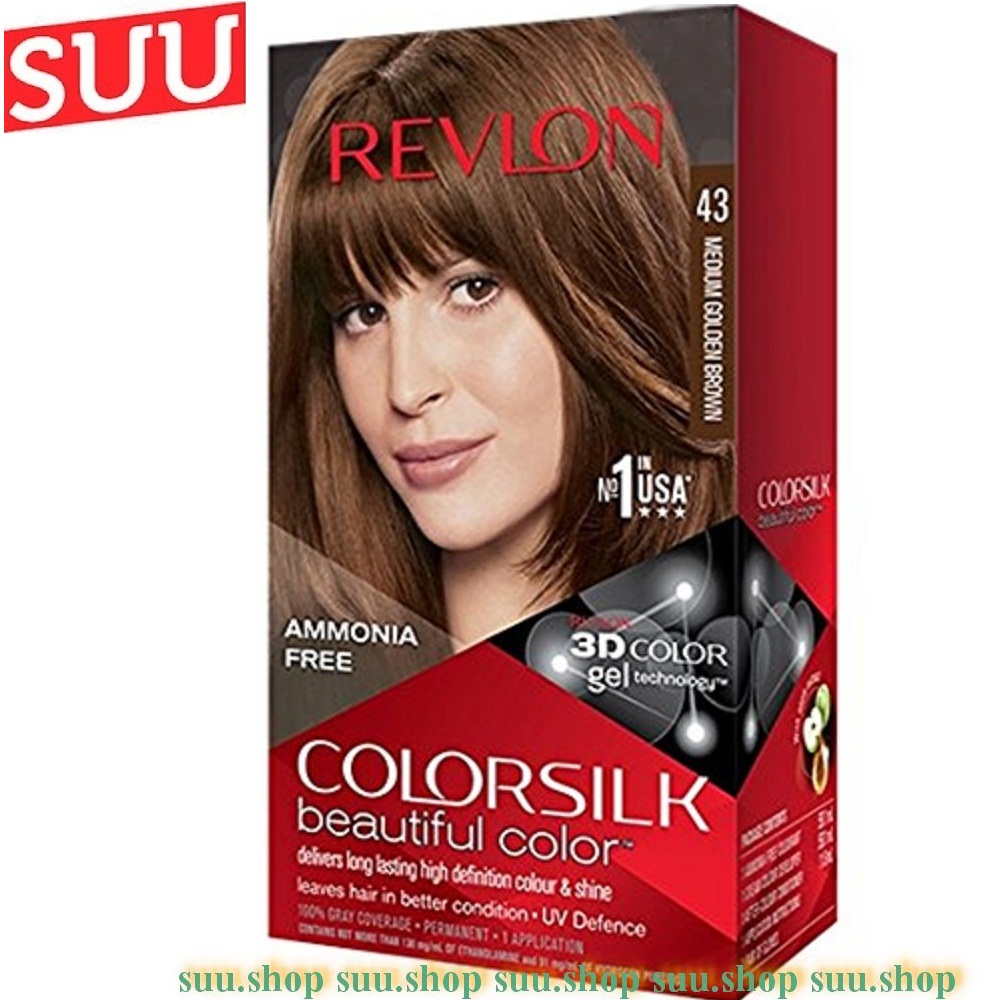 Thuốc nhuộm tóc Revlon số 43 màu nâu ánh kim