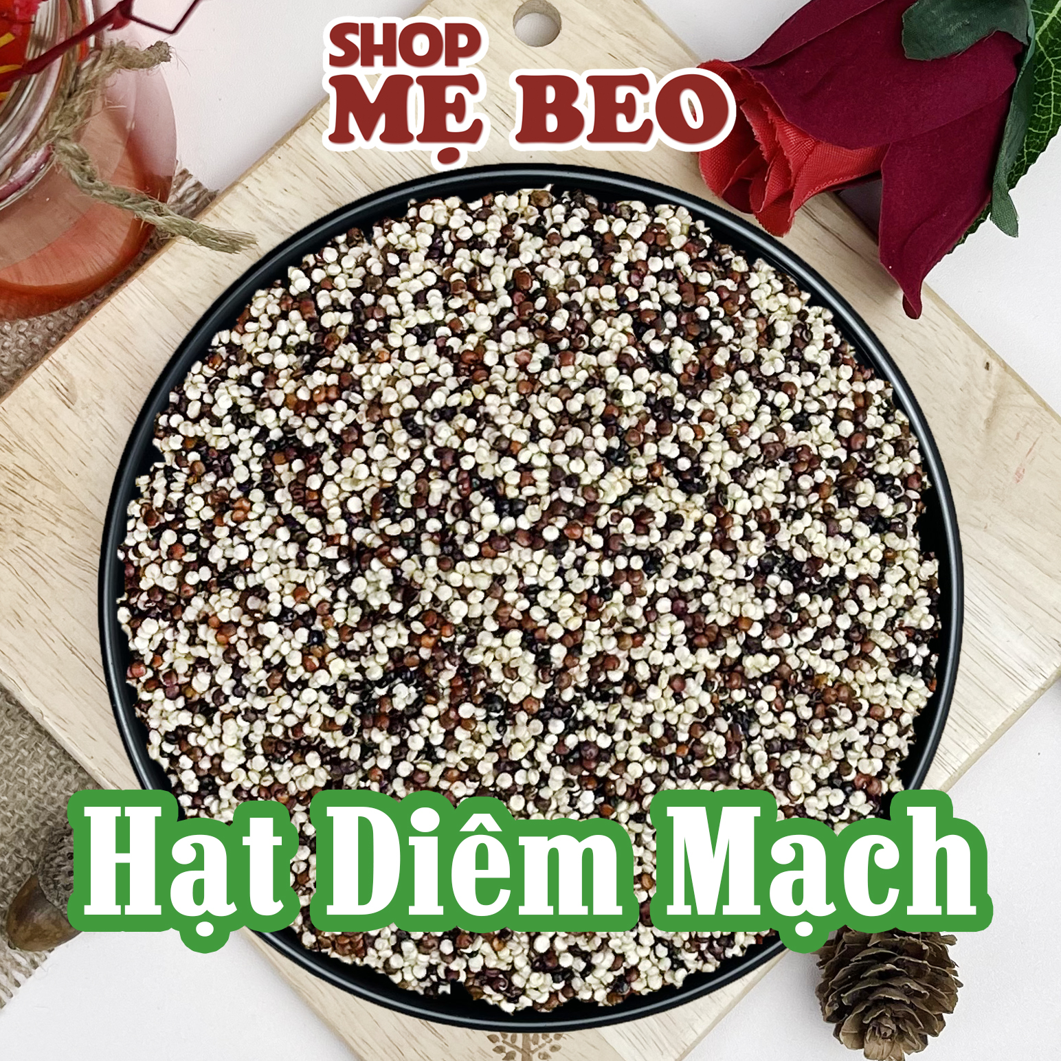 Hạt diêm mạch trắng mỹ - white quinoa mỹ