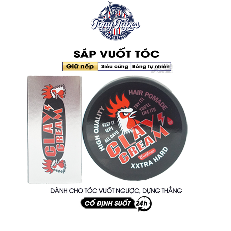 Sáp vuốt tóc nam nữ clay cream chính hãng u.s.a keo vuốt tóc | wax vuốt tóc cao cấp siêu giữ nếp sap vuot toc & gel vuot toc