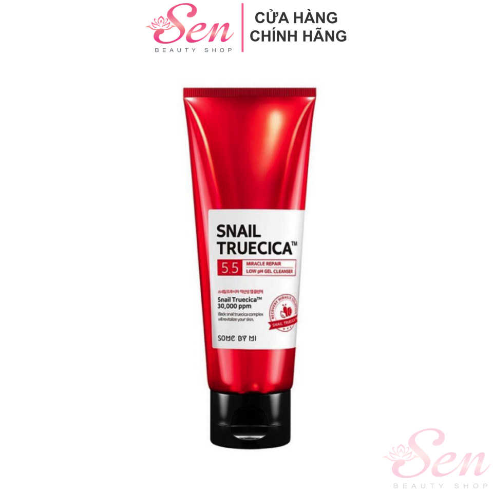 [HCM]Sữa Rửa Mặt Some By Mi Ốc Sên Hỗ Trợ Phục Hồi Da Snail Truecica Miracle Repair Low PH Gel Cleanser 100ml