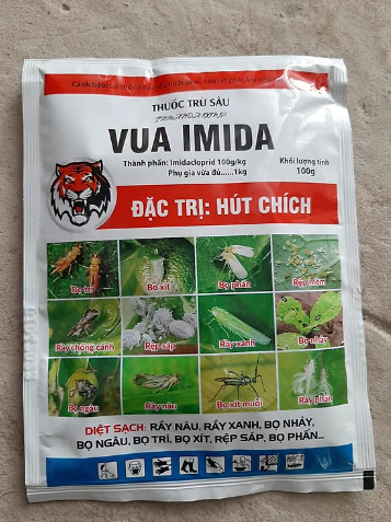  Thuốc trừ sâu Inmanda 100WP hiệu Vua Imida gói 100g hoạt chất Imidacloprid 100g kg Diệt sạch chích hút bọ trĩ rầy nâu rầy xanh ,rêp sáp,Vật Tư Nông Nghiệp AgriHG 
