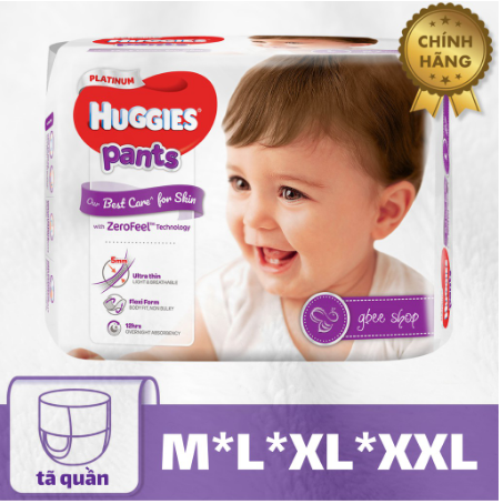 Huggies tả quần platinium m33,l27,xl24,xxl20