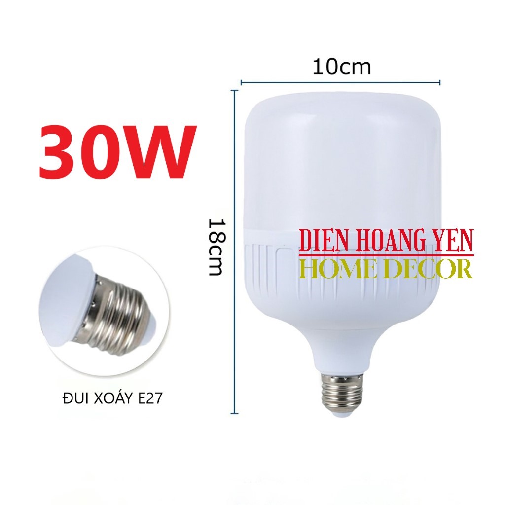 Bóng đèn led trụ 30w trắng bảo hành 12 tháng