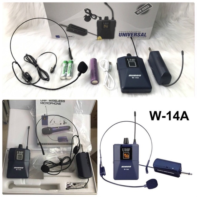[HCM][ HOT 2022 ] Micro Cài Áo Không Dây Micro Cài Áo Đa Năng SUBOS W14A  Dành Cho Loa Kéo Âmly Sự Kiện Nhỏ Gọn Âm Thanh Tuyệt Vời