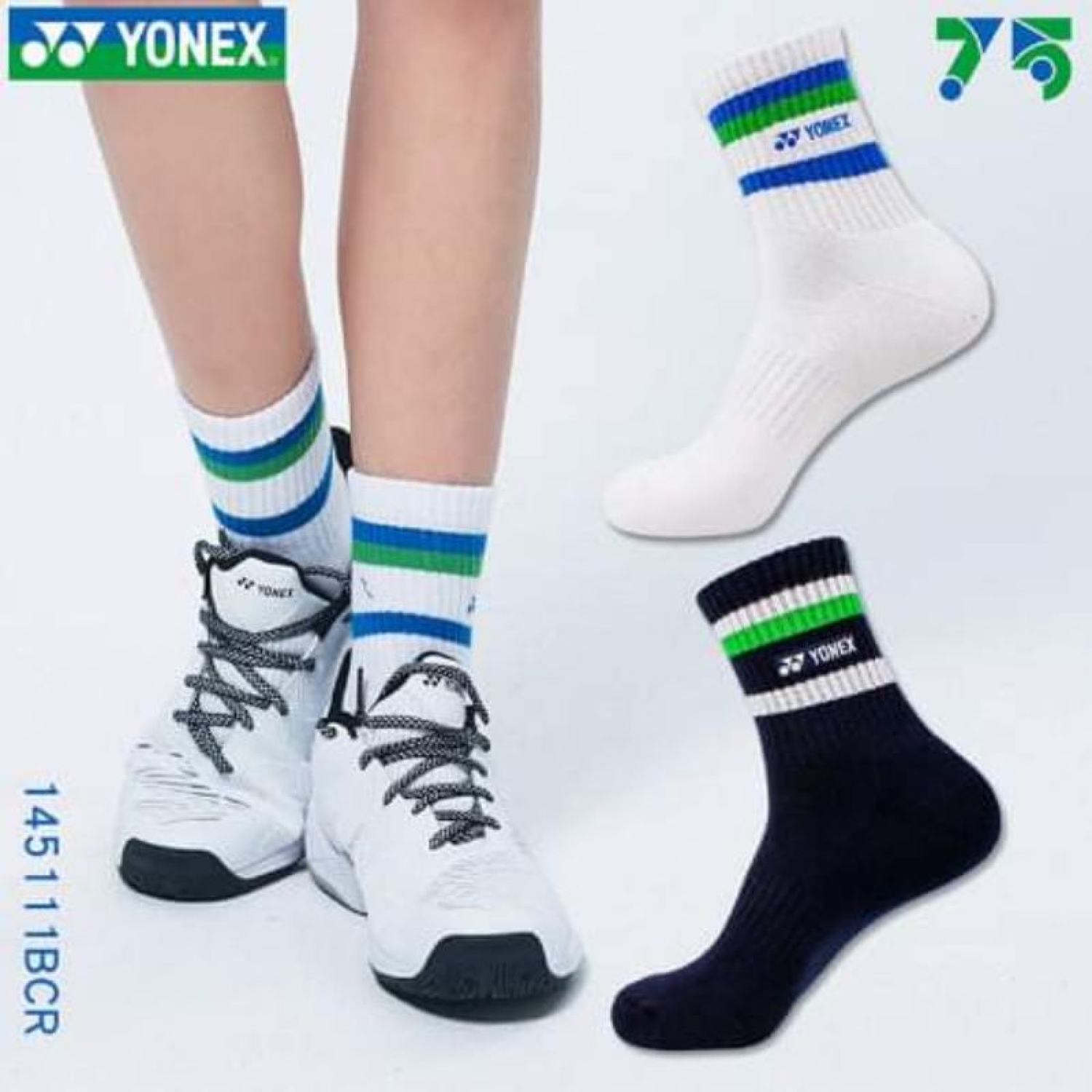 Tất thể thao cầu lông Y.onex kỷ niệm 75 năm.
