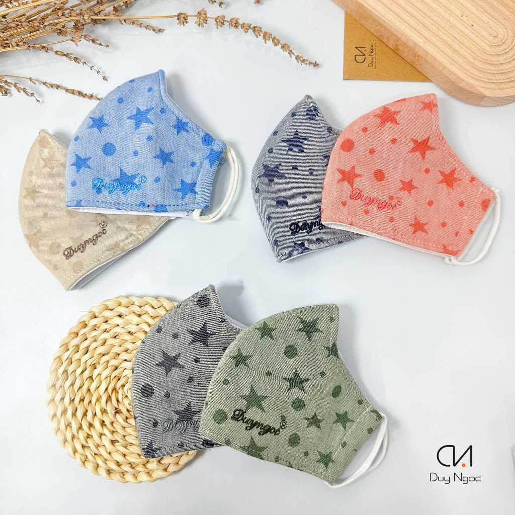 Khẩu trang vải Duy Ngọc Cao Cấp cho bé từ 10 tuổi trở lên - Ngôi sao, hàng chính hãng (7567) Giá 28,000 Đồng*Miễn phí vận chuyển