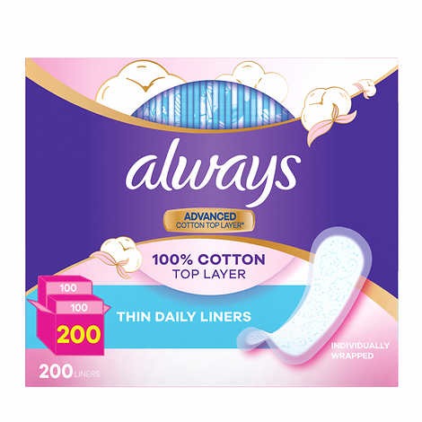 Băng Vệ Sinh Always hằng ngày của Mỹ 100 miếng