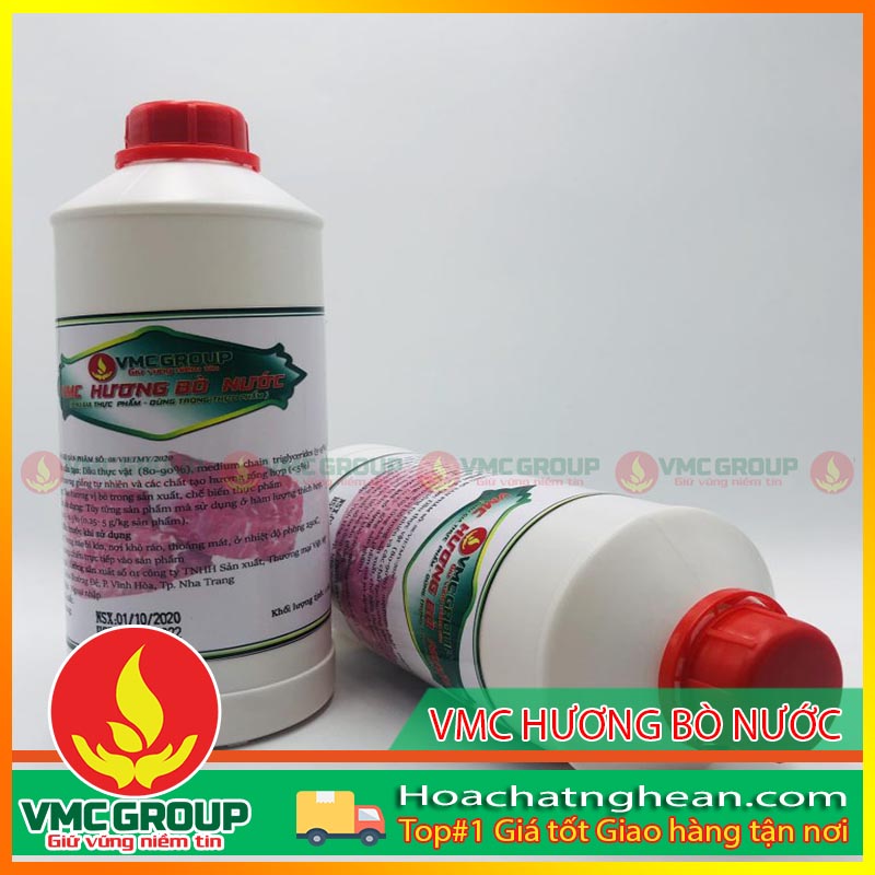 1kg hương bò nước vmc - hương liệu thực phẩm, tạo hương thơm cho giò bò, bún bò, bò viên, xúc xích bò