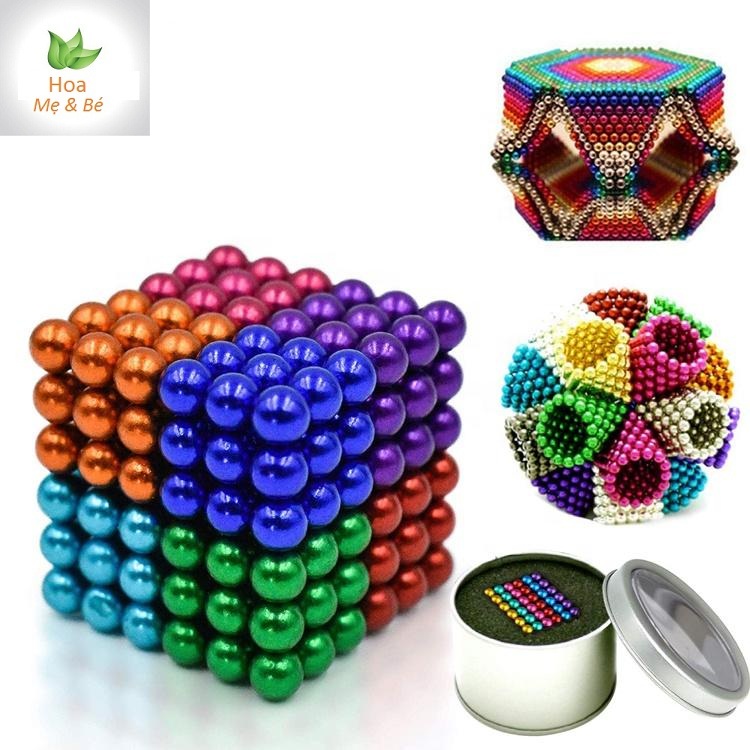 Bi nam châm tròn - Bucky ball 5mm Nam châm Buckyballs 5mm nhiều màu 216 viên