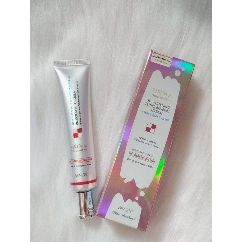 Kem Ngừa Nám Và Tàn Nhang Melasma-X 3D Whitening Clinic Renewal Cream mẫu mới 40ml