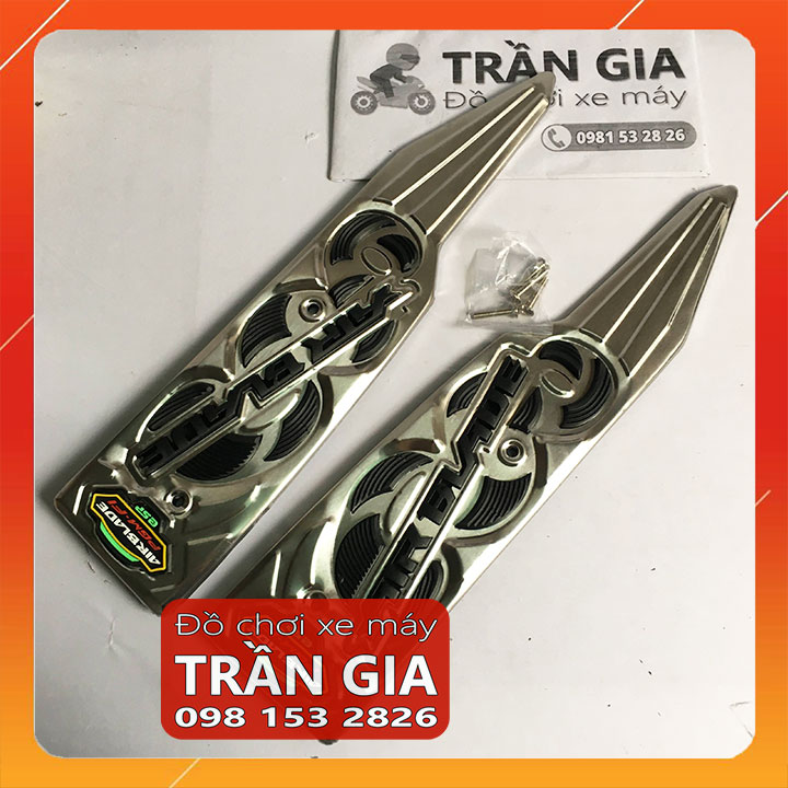 [FreeshipMAX] Thảm lót để chân inox xe AB 125 150 airblade 2020-2021-2022tấm trải sàn gác chân air blade - phụ kiện trang trí