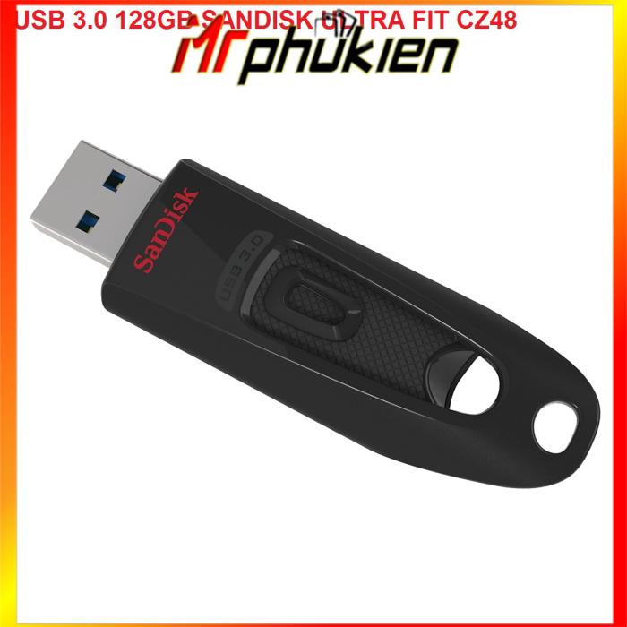 Usb 3.0 128gb sandisk ultra fit cz48 đen - mrcomputer