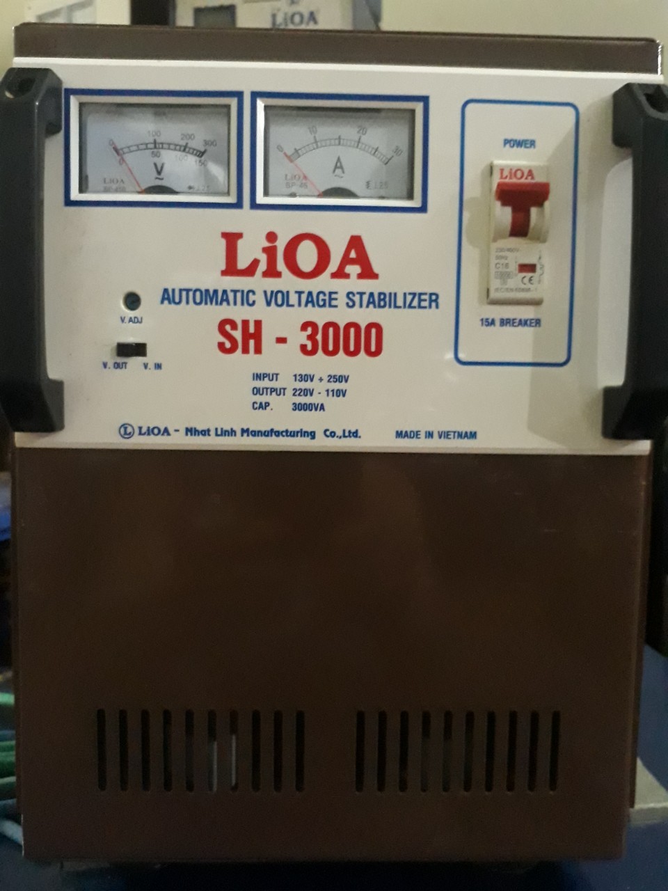 Lioa 3kw dải 130-250v h&agrave;ng mới b&agrave;y mẫu