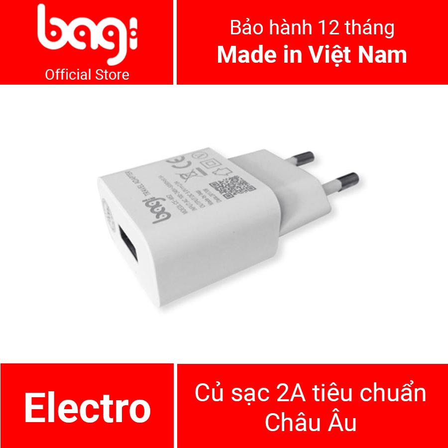 CỦ SẠC 5V-2A BAGI TIÊU CHUẨN CE (Châu Âu) - CE-M52  dùng cho nokia, samsung, LG, oppo, sony