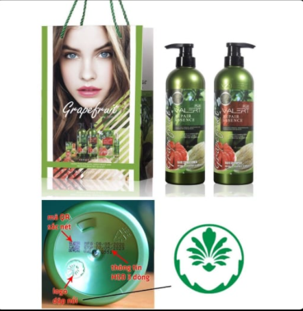 🎆combo bộ dầu gội bưởi đỏ grapefruit valer mẫu mới 850ml