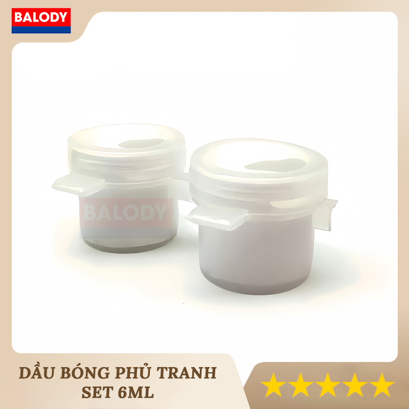 Dầu phủ bóng tranh tô màu số hóa, tượng 6ml BALODY