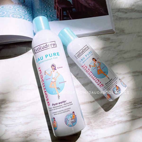 Xịt khoáng E.voluderm giúp dưỡng ẩm cấp nước và làm dịu làn da