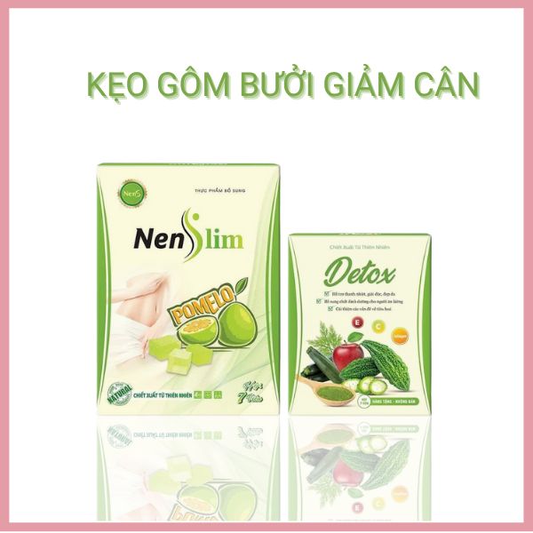 Kẹo giảm cân, kẹo gôm bưởi giảm cân Nenslim an toàn, cấp tốc, không gây buồn ngủ