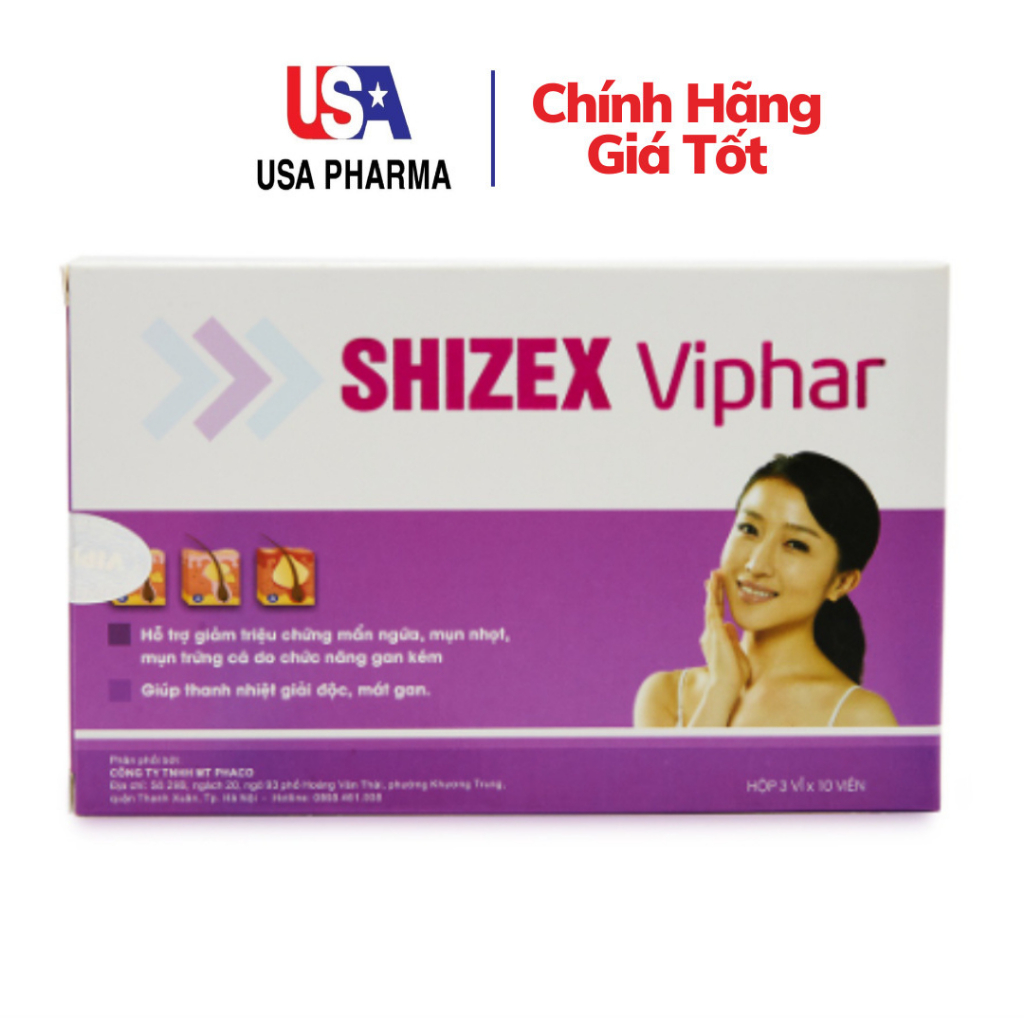 SHIZEX Viphar MT Pharco thảo dượ giảm mẩn ngứa, mụn nhọt