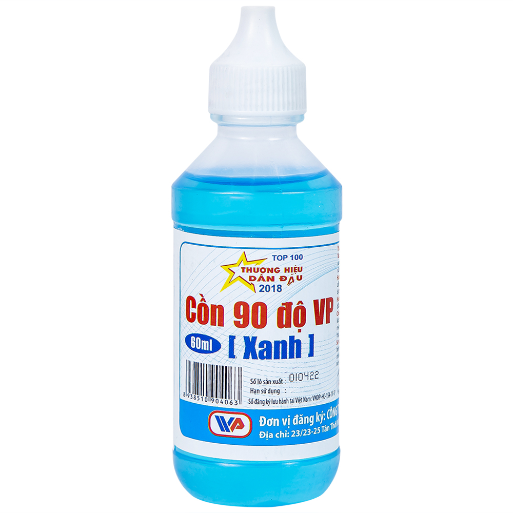 Dung dịch cồn 90 hỗ trợ sát trùng vết thương ngoài cophar