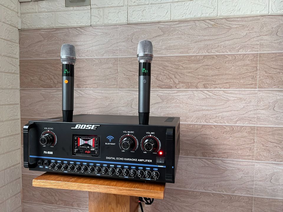 Âmpli đẩy liền vang liền micro 16 sò tosiba lớn