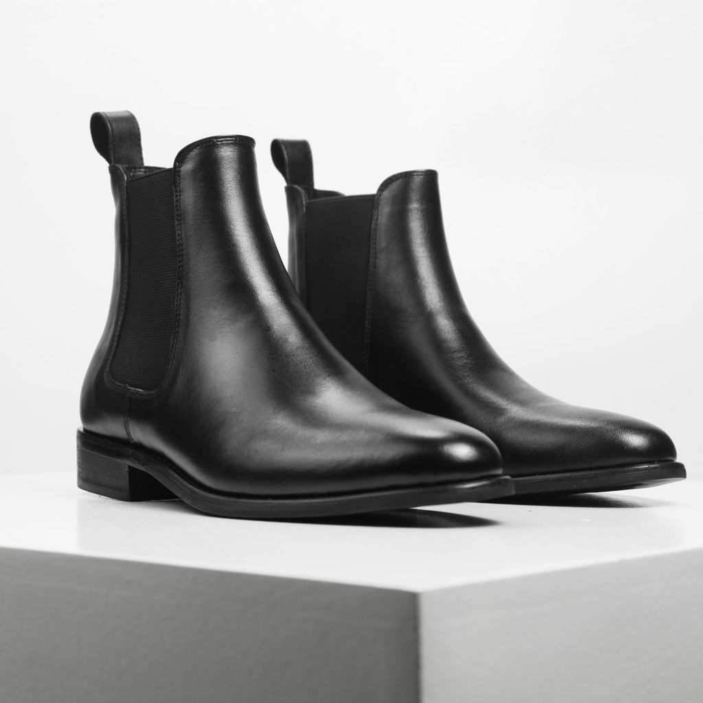 Giày Nam Chelsea Boots  Classic LAGADO Chất Liệu Da Bò Thật Bền Màu Theo Thời Gian, Da Xịn Không Nhăn Không Bong Tróc