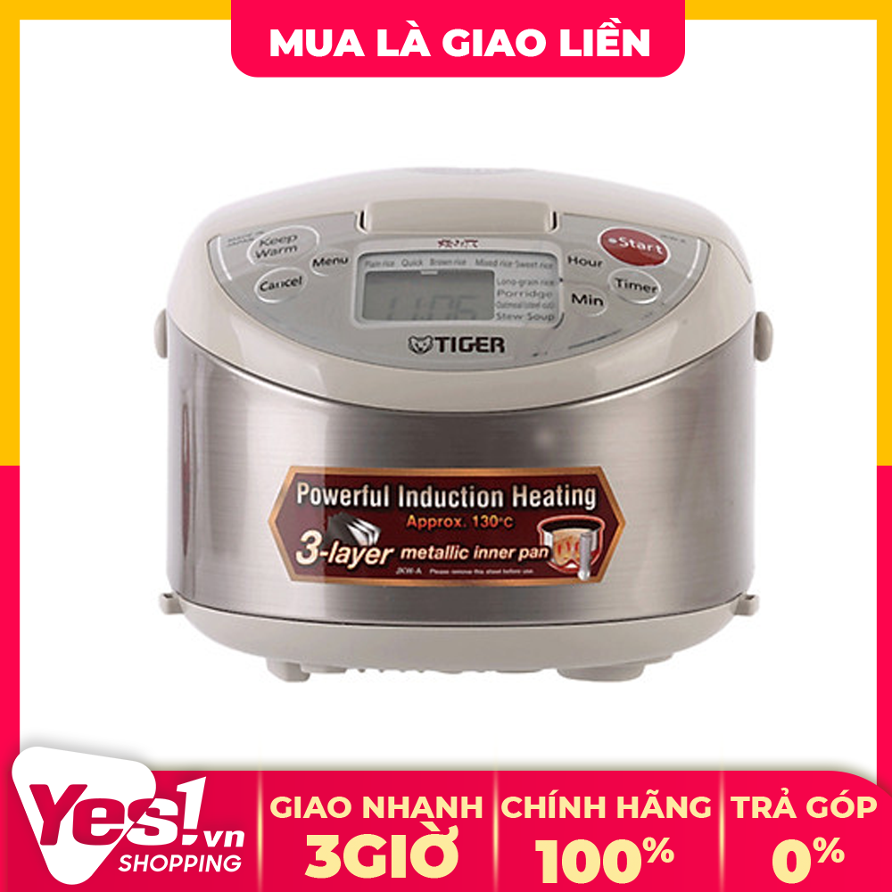 Nồi cơm điện cao tần tiger 1 lít jkw-a10w - bảo hành chính hãng - voucher 10% lên đến 800k