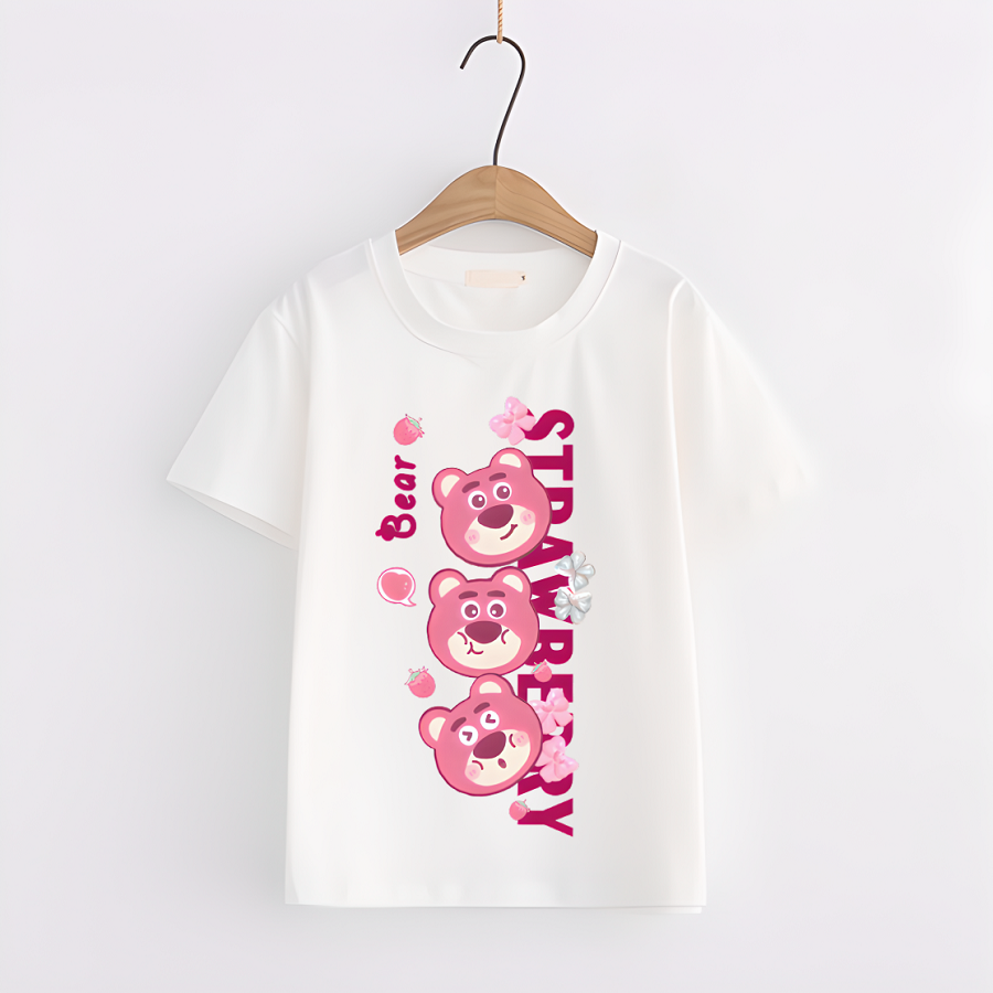 Áo Thun in hình Gấu dâu Lotso cực dễ thương cho bé - 7