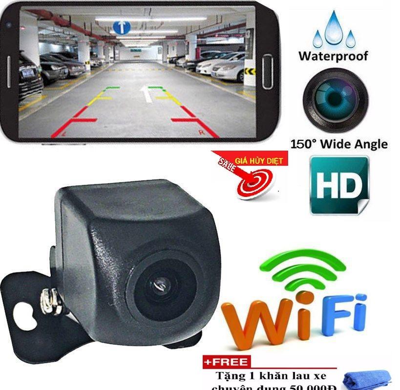 [Hỗ trợ lắp đặt tại Hà Nội] Camera lùi ford ranger, camera đảo ngược không dây HD, camera đảo chiều cao cấp, camera ban đêm siêu nét tích hợp trên điện thoại, máy tính bảng,hàng cao cấp bảo hành 1 đổi 1-Tặng khăn lau xe cao cấp