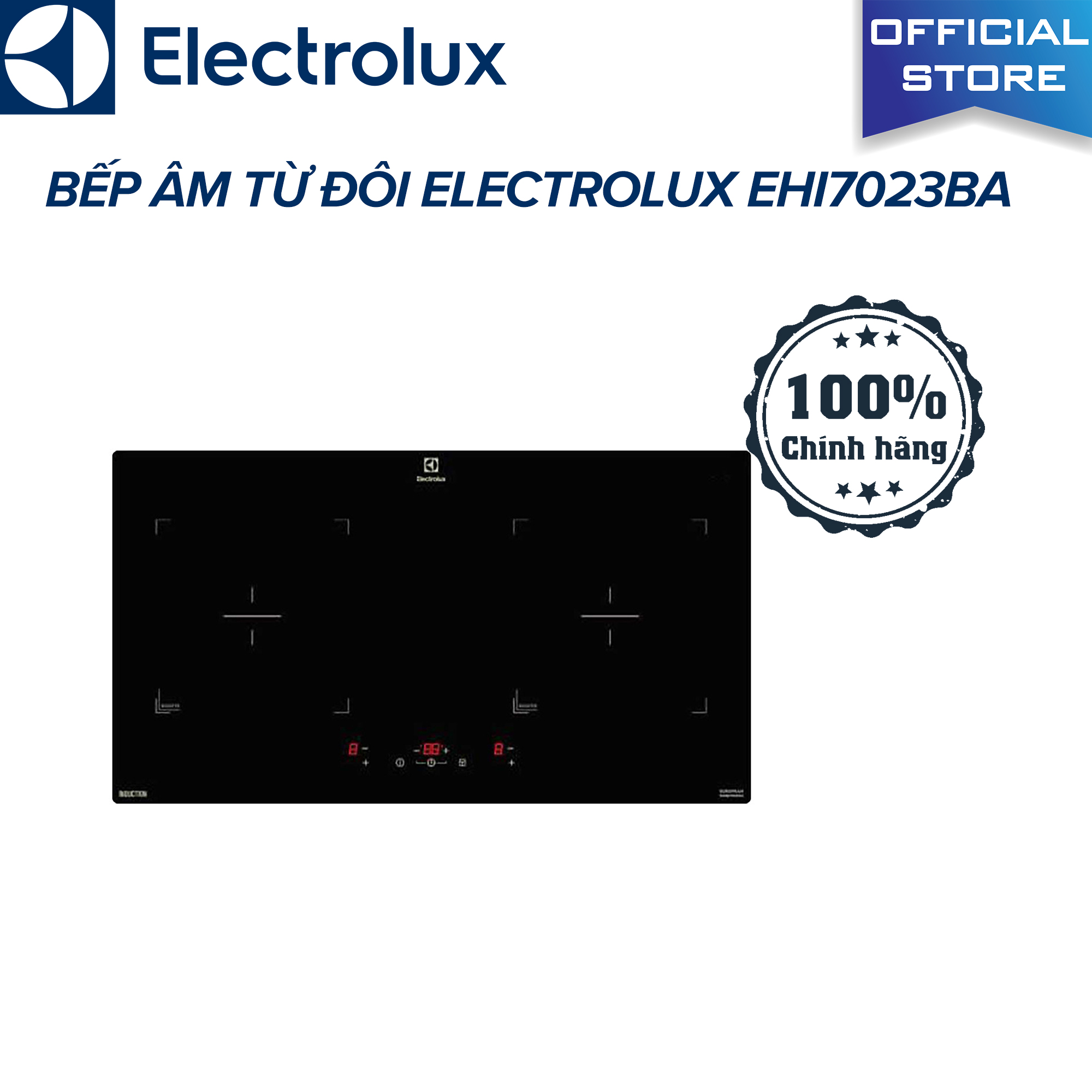 Bếp âm từ đôi electrolux ehi7023ba