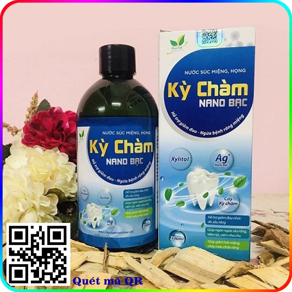 NƯỚC SÚC MIỆNG KỲ CHÀM NANO BẠC GIẢM ĐAU RĂNG VIÊM LỢI