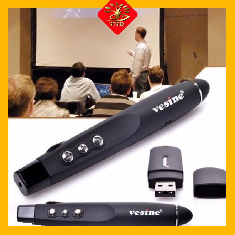 Bút chỉ laser thuyết trình vesine / utech vp101 - bút trình chiếu kèm bao da 4.9