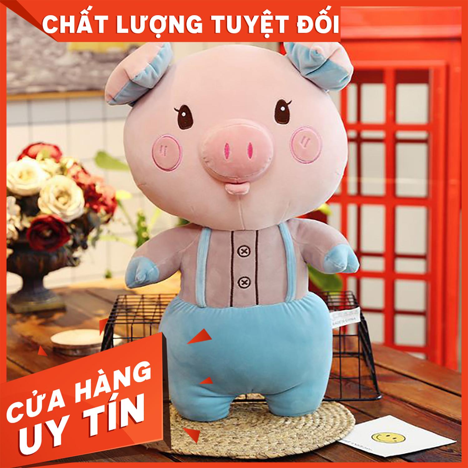 Gấu bông 30cm Heo mặc quần