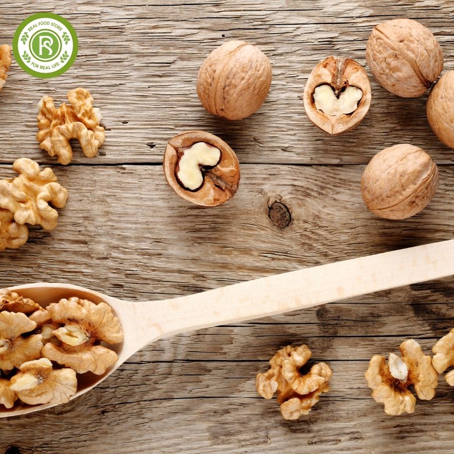 Hạt óc chó vàng nguyên vỏ real food