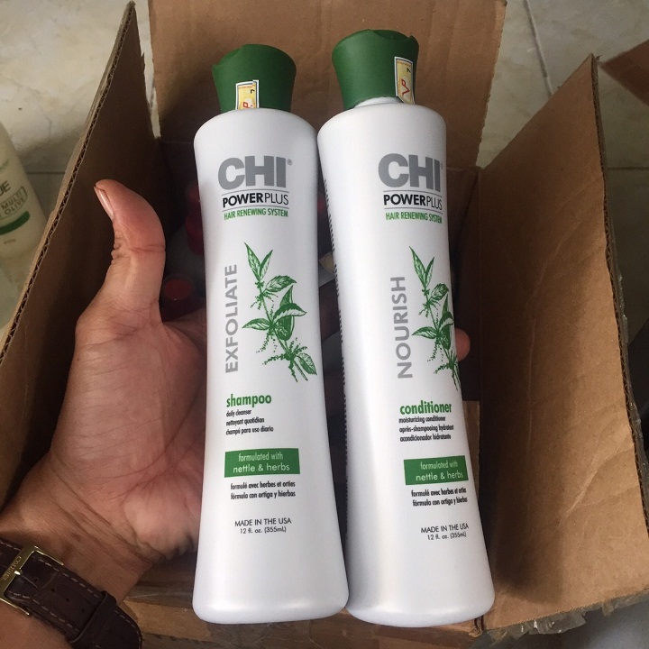 Bộ dầu gội xả ngăn rụng tóc chi power plus usa 355ml
