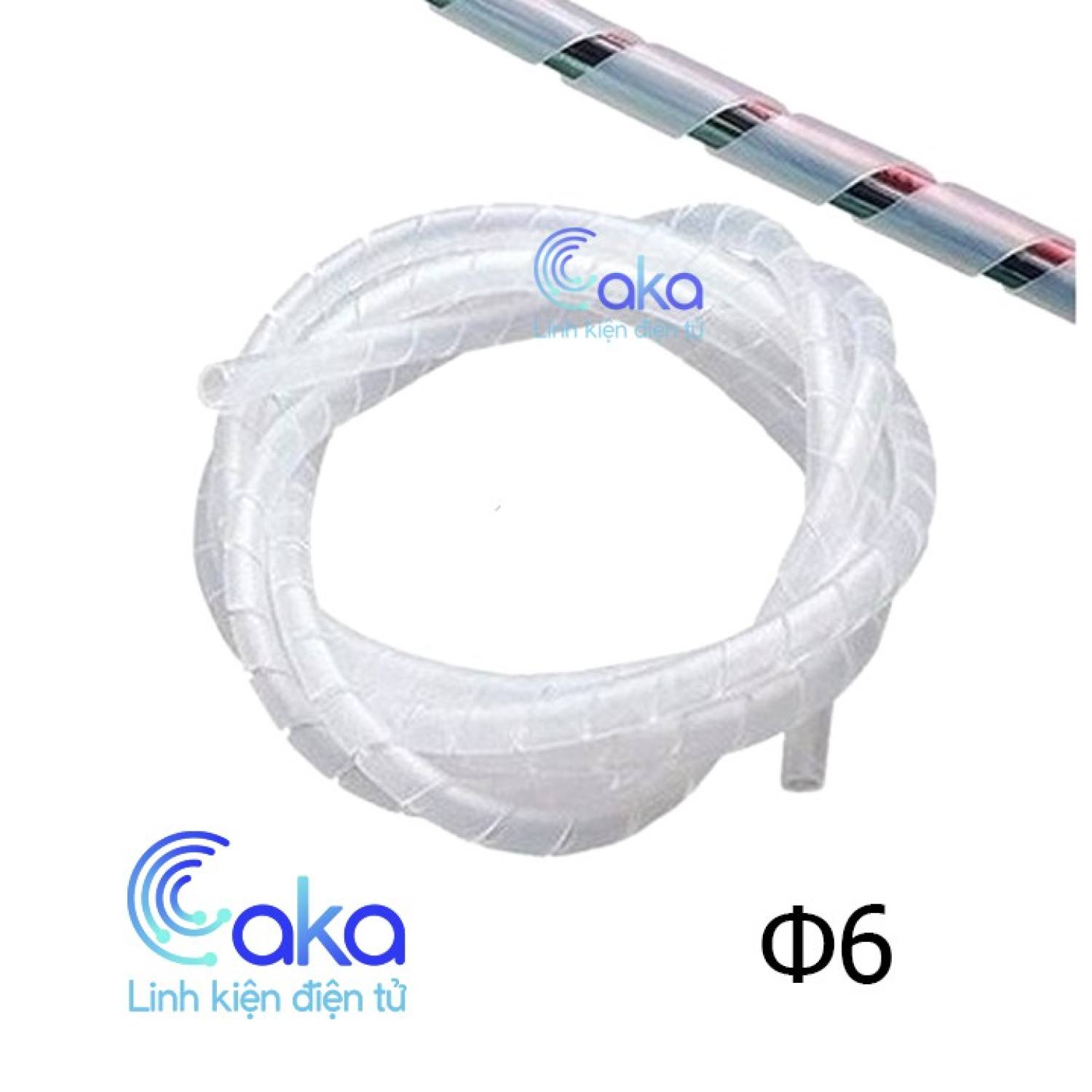 Dây xoắn ruột gà, bảo vệ dây điện phi 6 - 10 mét