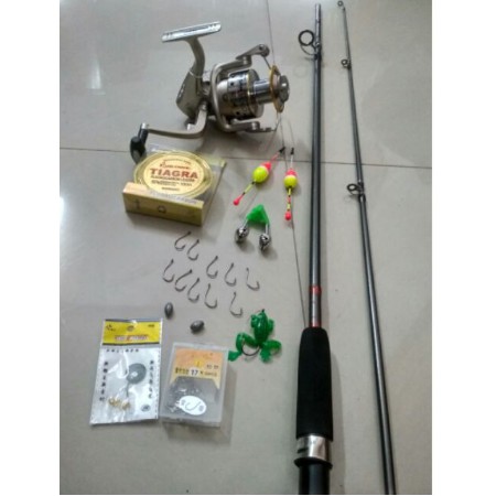 Combo bộ cần câu shimano 2 khúc đặc, máy câu yolo TFB 6000