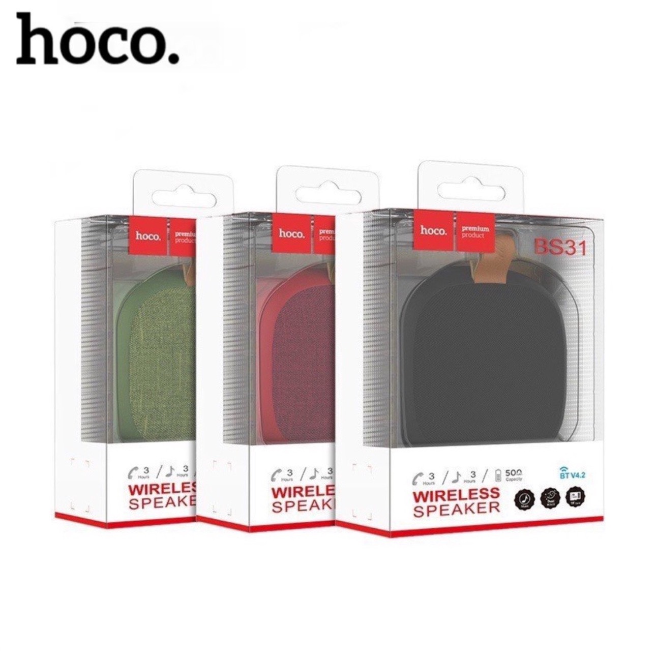 Loa bluetooth mini chống nước Hoco nhỏ gọn loa to nghe nhạc di động cầm tay âm thanh chuẩn
