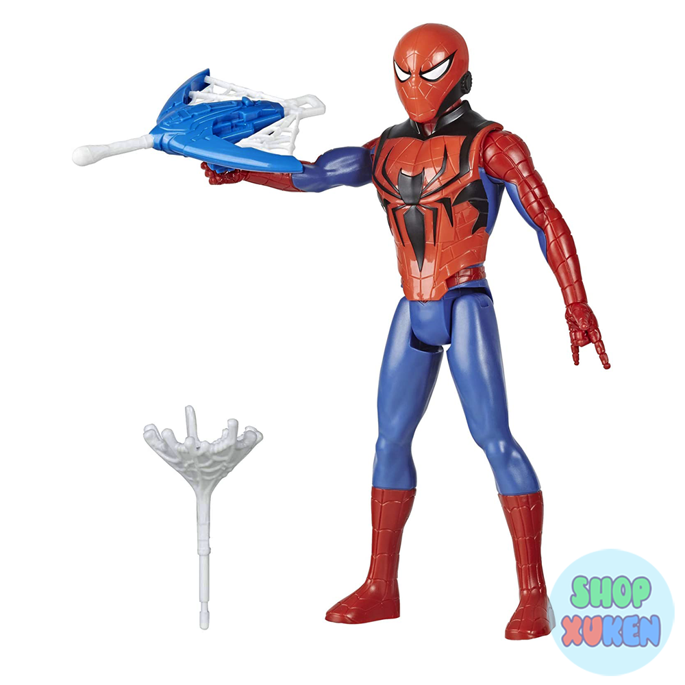 Đồ chơi siêu nhân người nhện Marvel bản Titan trang bị máy bán tên và áo giáp biến đổi người nhện siêu cấp