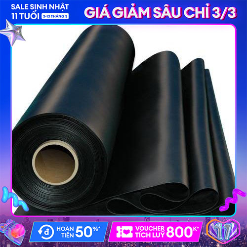 Tấm cao su dày 10mm giảm chấn, chịu lực, chịu nhiệt độ cao, chống trơn trượt, chống rung, chịu dầu, chống cháy,  cách âm dùng để lót sàn làm gioăng giá nhà sản xuất, cuộn cao su tấm giá rẻ