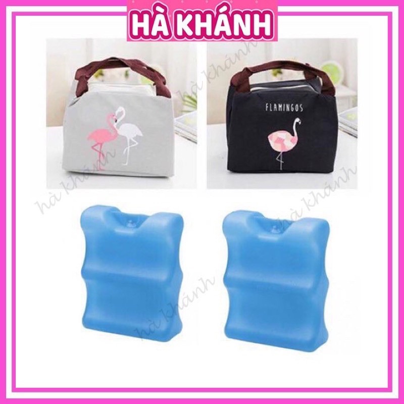 Túi Giữ Nhiệt Flamingo + 2 Đá Khô Thanh Bảo Quản Sữa