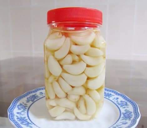 Tỏi ngâm chua hũ 500g - mắm huế cô thủy