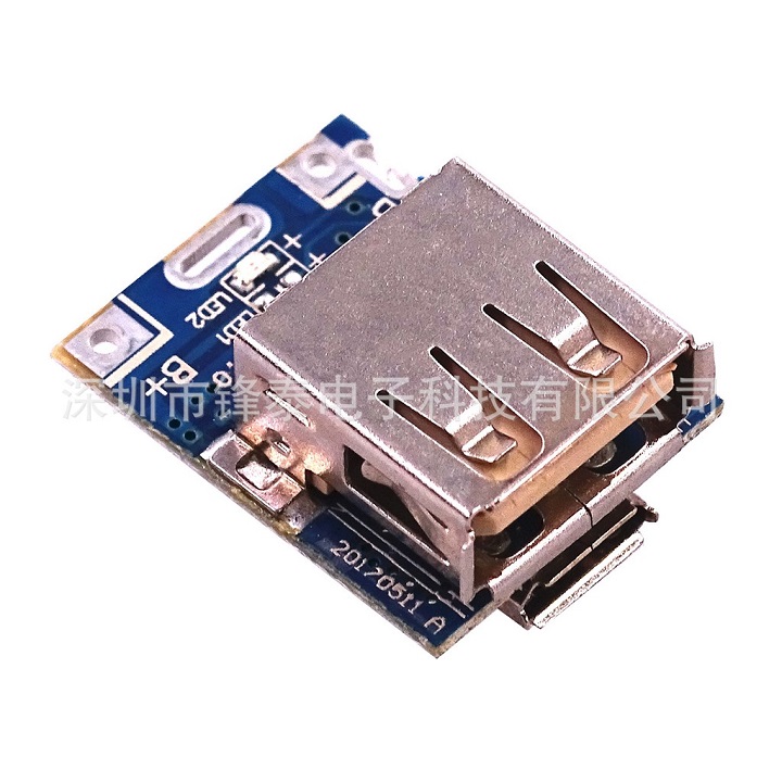 Mạch sạc pin dự phòng 5V- 1A mini có led