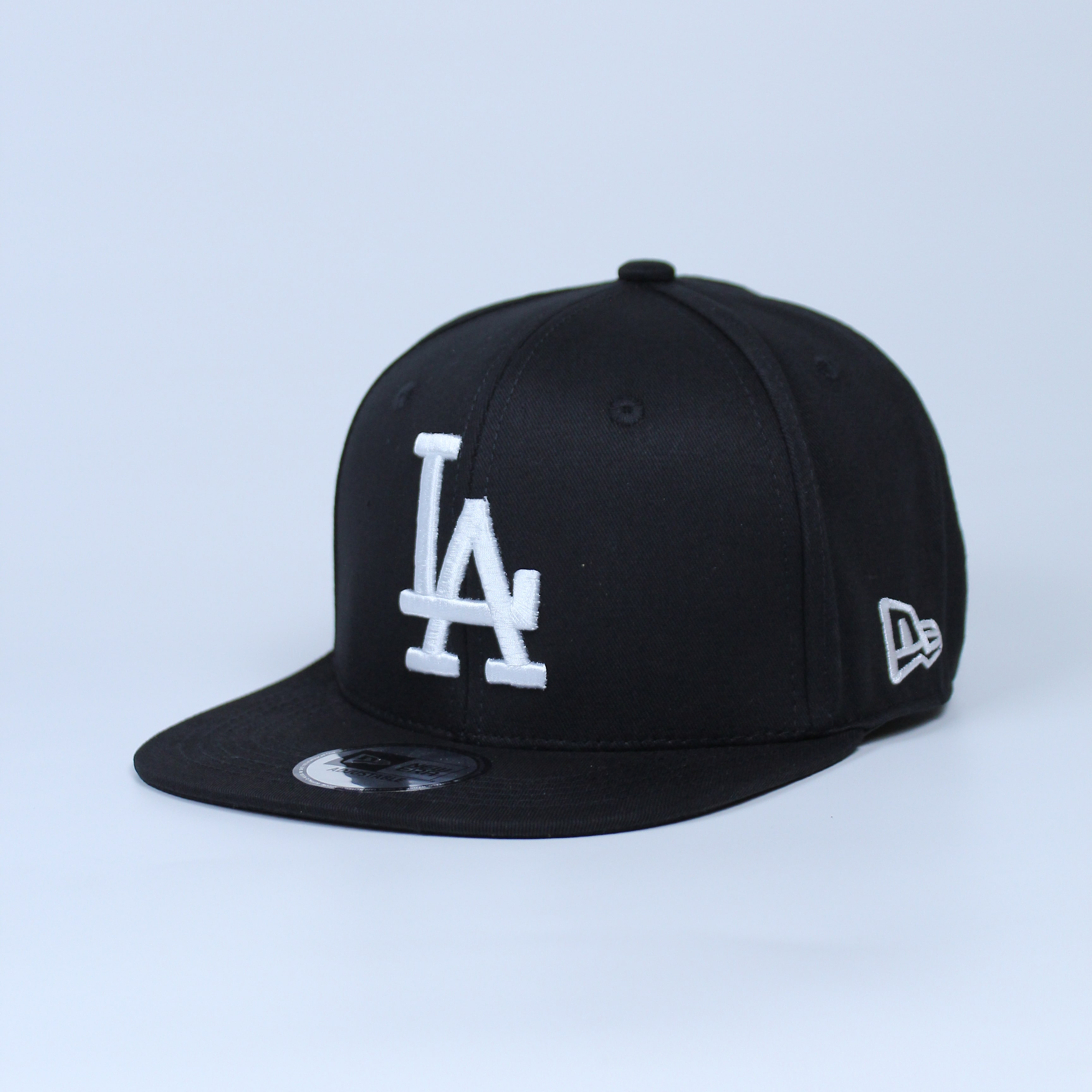 Mũ Nón Snapback Bít Đuôi LA Đen Thời Trang Unisex Cho Cả Nam Và Nữ Chất Liệu Kaki Dày Dặn Logo Thêu Nổi Đủ Size - Nón Hiphop Bít Đuôi - Mũ Nón Bóng Chày - 3