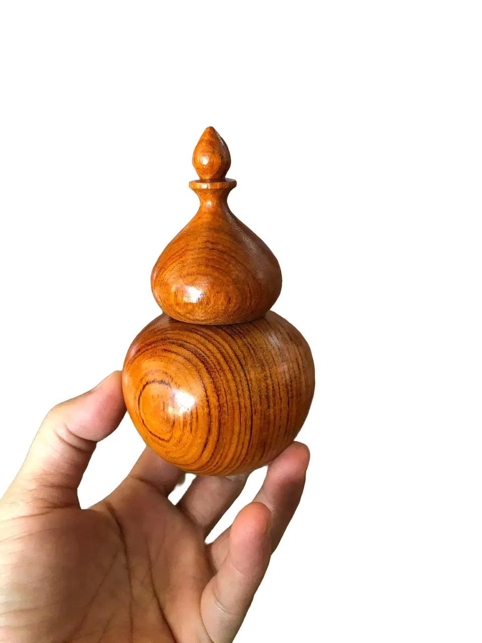 Hộp đựng tăm xỉa răng bằng gỗ hương cao cấp, lọ đựng tăm xỉa răng, hũ đựng tăm
