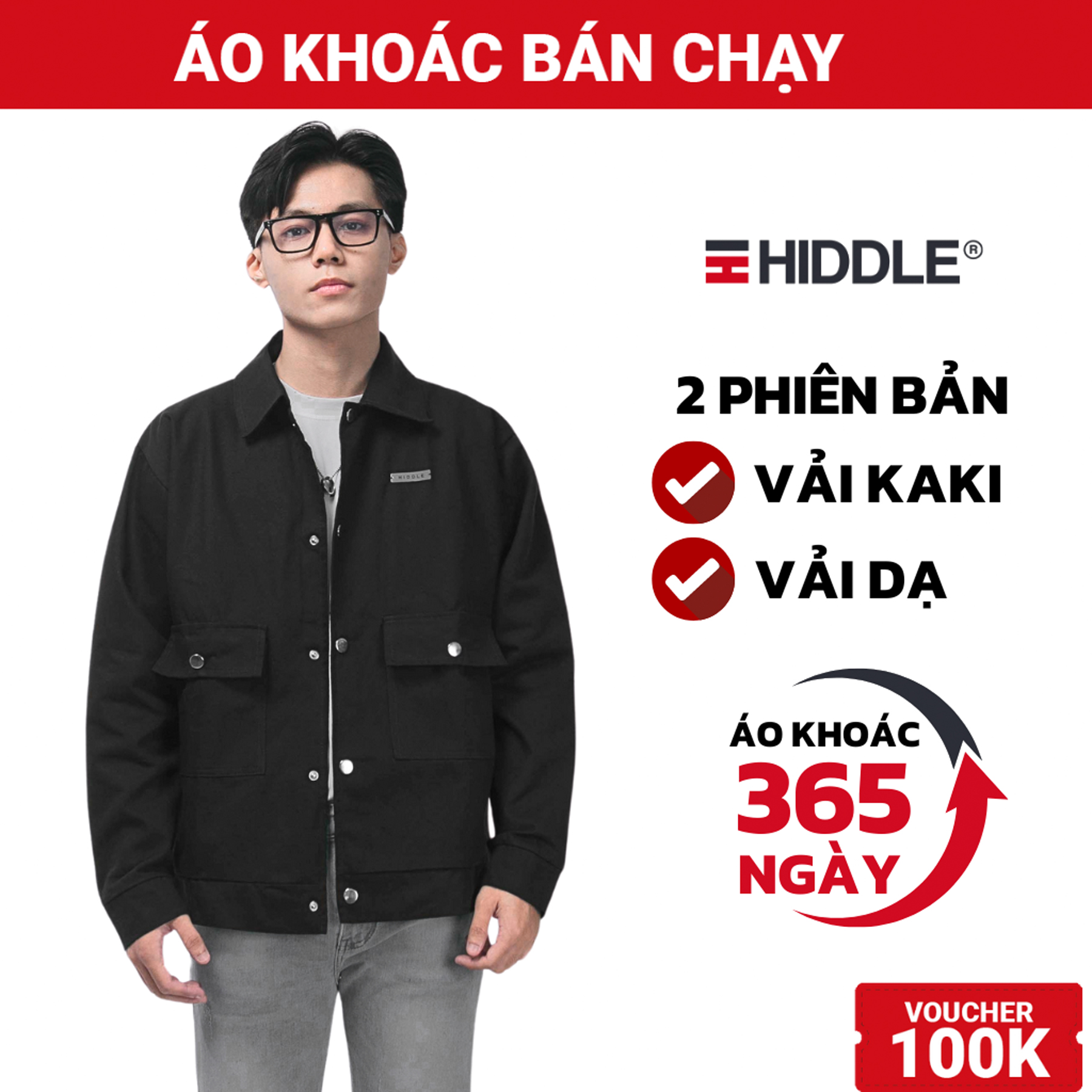 Áo khoác nam kaki và dạ hàng hiệu cao cấp màu đen túi hộp cân đối formal hiddle | h9-ak3 & h9-ak11