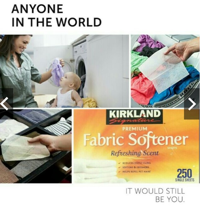 giấy thơm quần áo kirkland fabric softener mẫu mới 2022 4in1 [hộp lớn 250 tờ] mùi việt kiều hàng mỹ 5