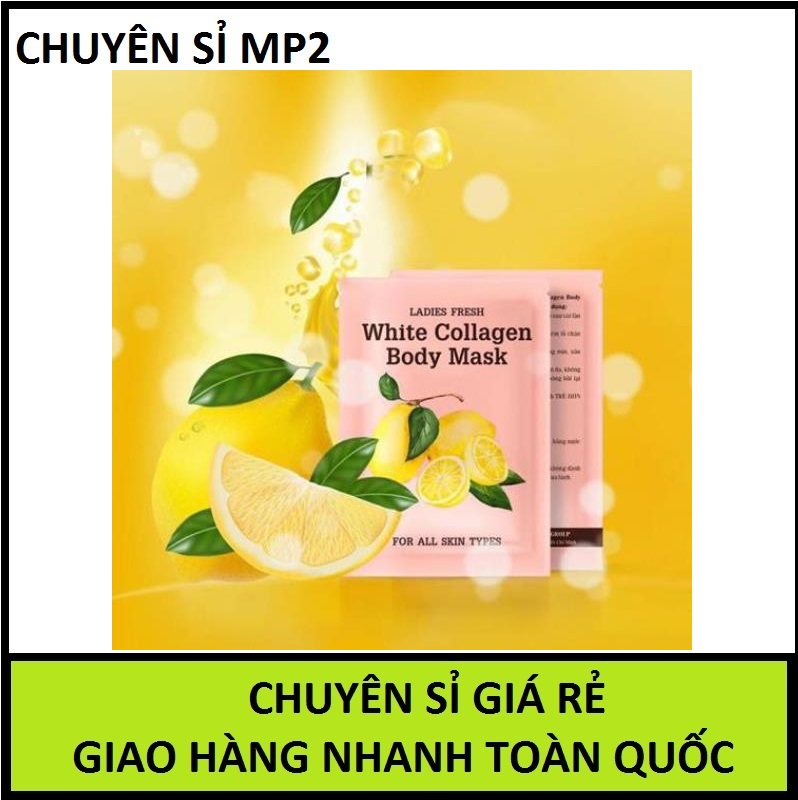 [ XẢ HÀNG ] Combo5 Tắm Trắng Chanh WHITE COLLAGEN BODY MASK - Ủ Trắng Chanh