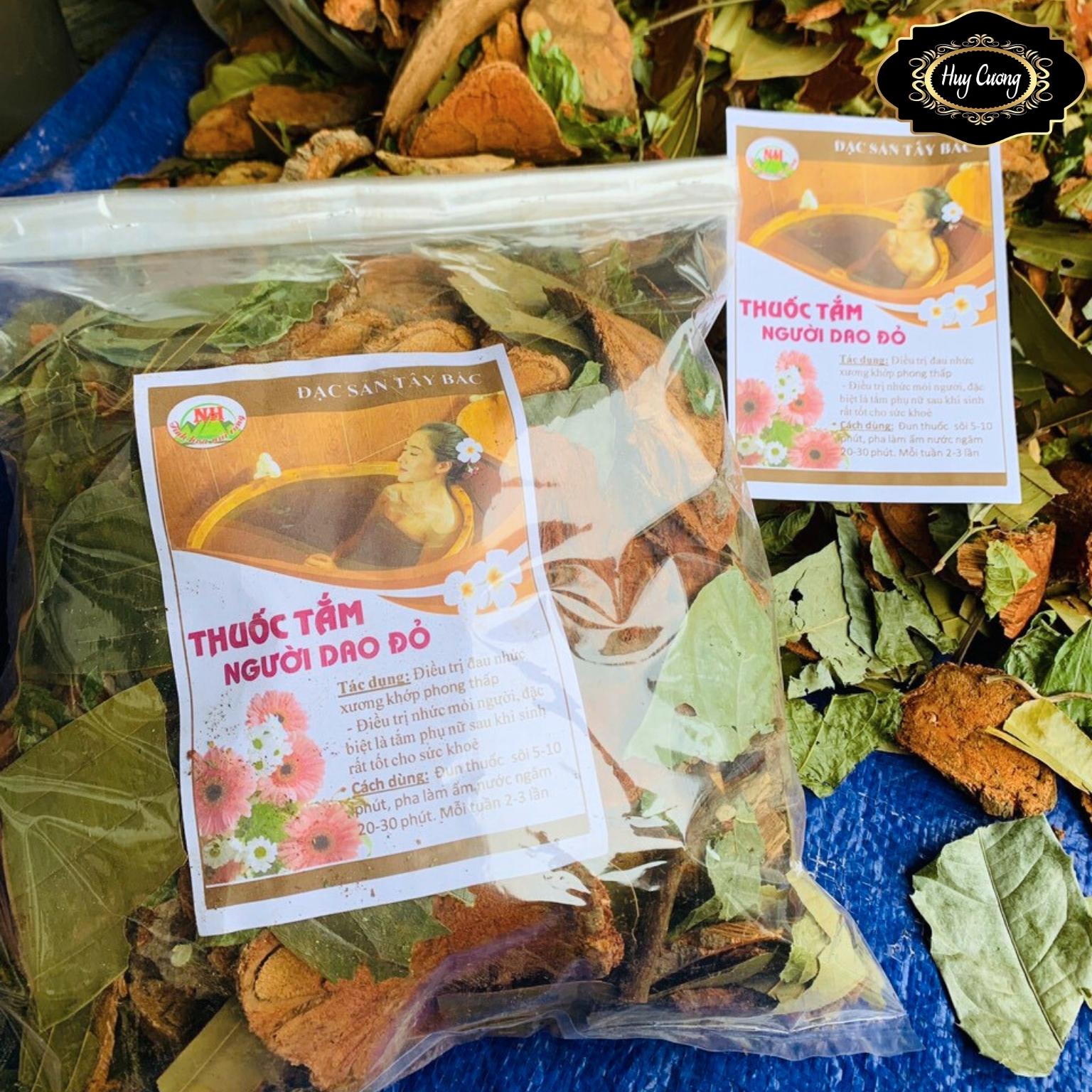 Lá tắm người dao đỏ sau sinh, lá tắm thảo dược người dao đỏ chuẩn vị cho mẹ, cho bé, sơ sinh