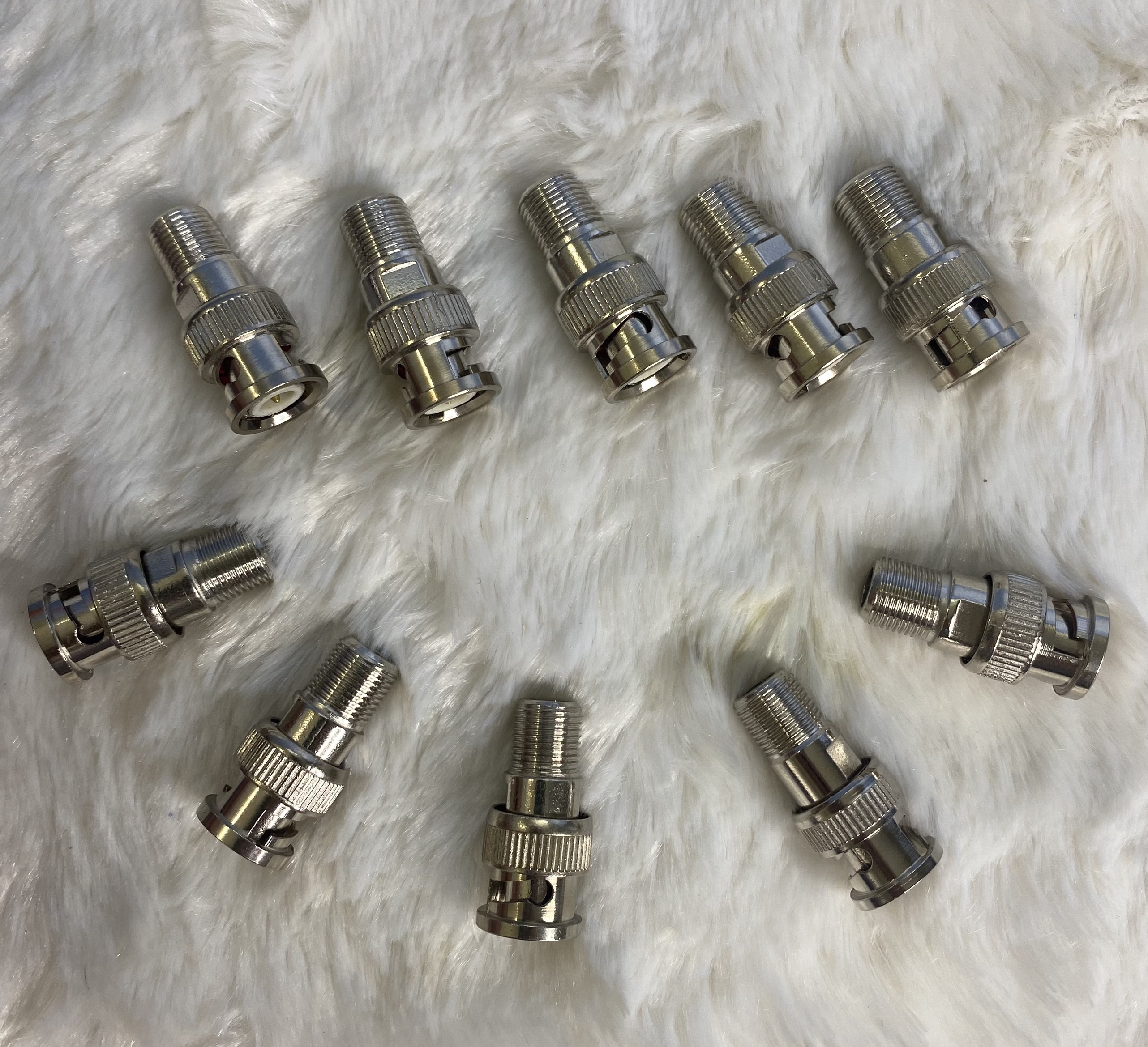 [HCM]Bộ Jack BNC  (Loại 1) Lõi Kẹp Bằng Đồng Chống Nhiễu Chịu Nhiệt Cực Tốt (10 Jack)